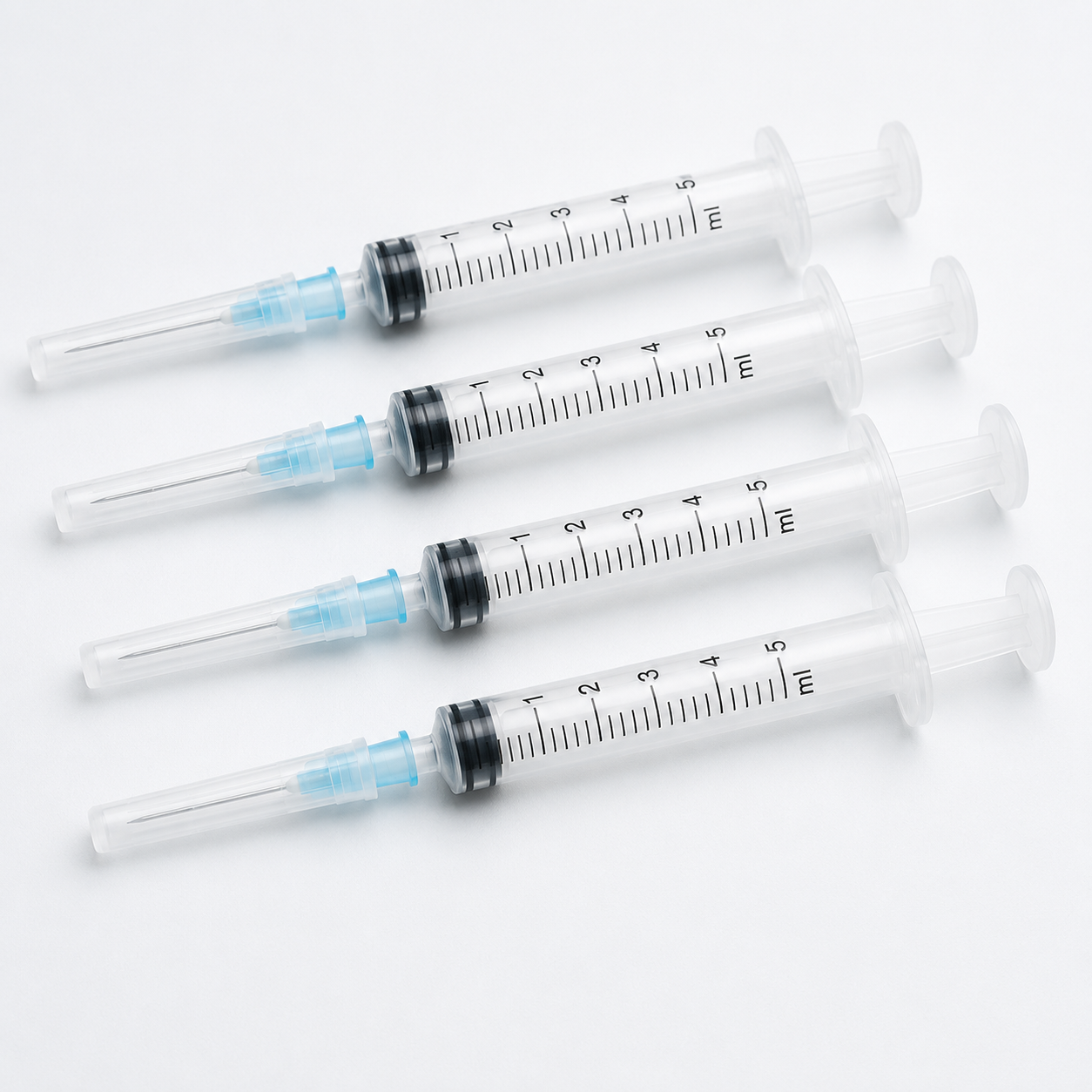 Prefilled syringes for aseptic filling lines