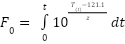 F0 integral formula for physical lethality from the cycle temperature profile